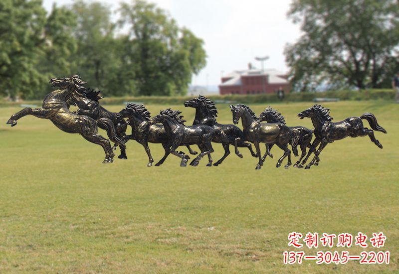 青岛马群铜雕经典珍藏