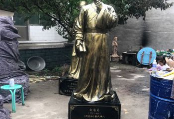 青岛白居易仿铜雕像经典中国古代诗人的艺术再现