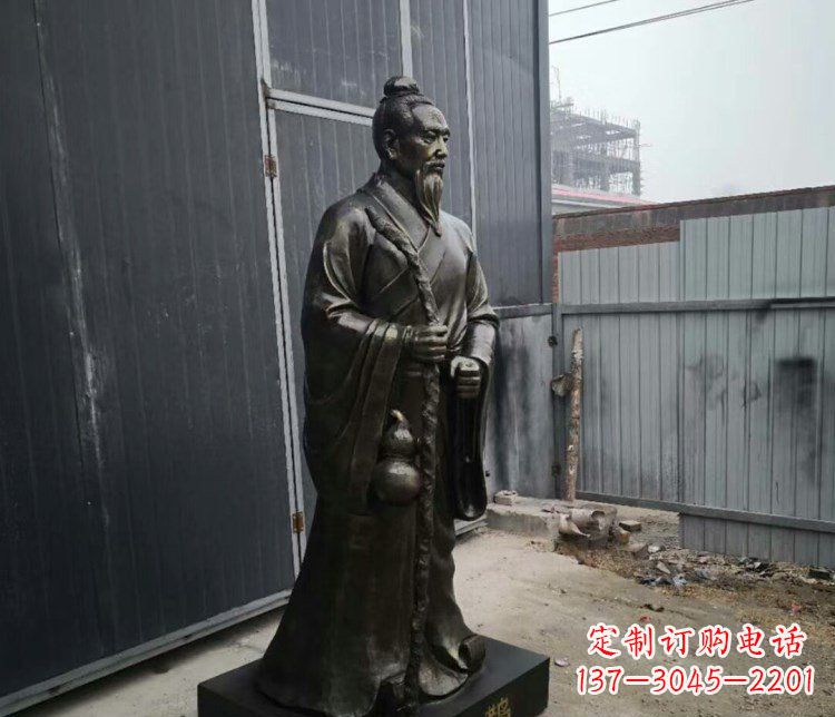 青岛扁鹊人物古代名医铜雕摆件