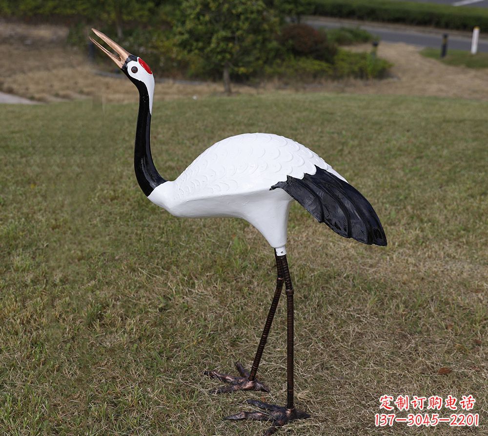 青岛玻璃钢雕塑仙鹤