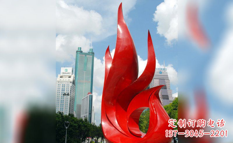 青岛不锈钢抽象孔雀雕塑 (2)
