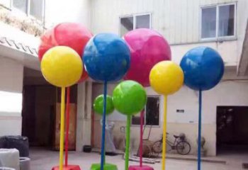 青岛不锈钢彩色气球雕塑艺术的绚丽缤纷