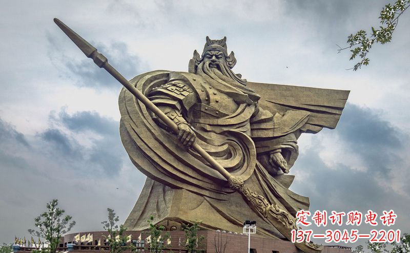 青岛不锈钢关公广场雕塑传承中华文化
