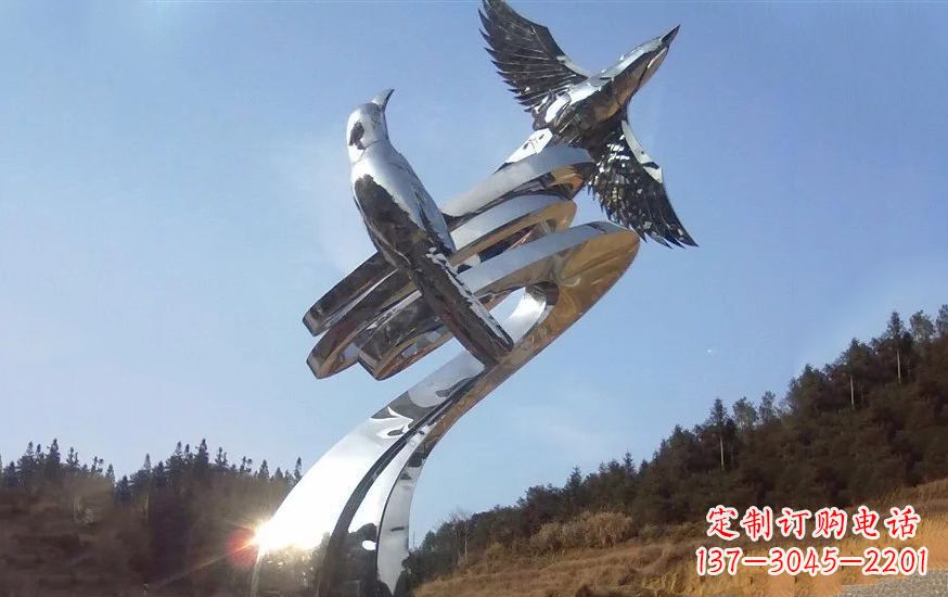 青岛不锈钢动物雕塑——美化城市环境