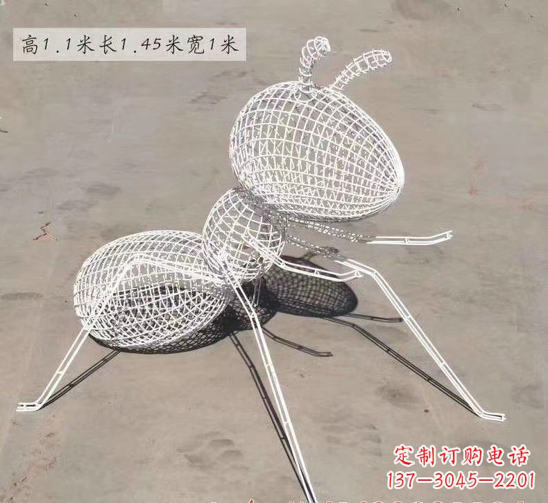 青岛不锈钢镂空蚂蚁雕塑