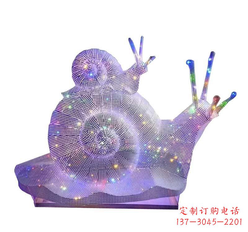 青岛不锈钢蜗牛雕塑一件精美的艺术品