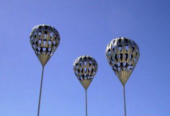 青岛不锈钢气球雕塑把美丽带回大自然
