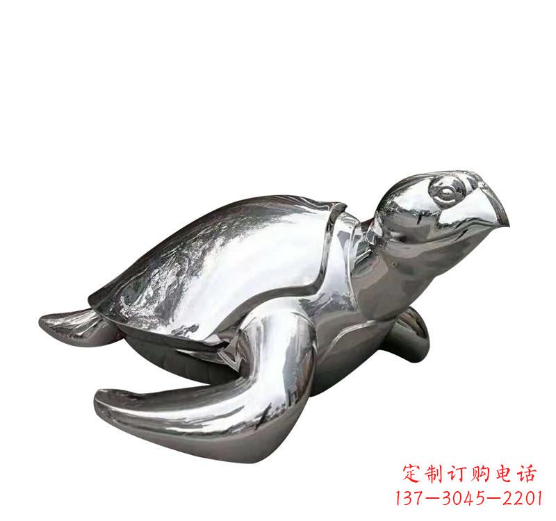 青岛不锈钢海龟雕塑象征着长寿和坚强
