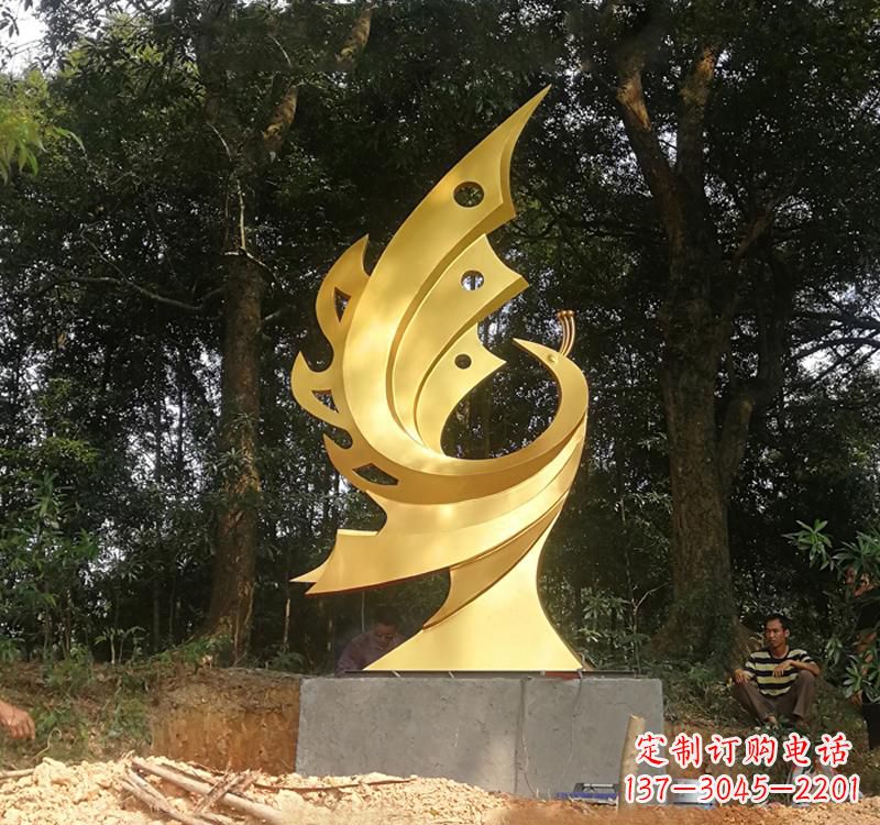 青岛不锈钢凤凰雕塑——彰显传统文化之美