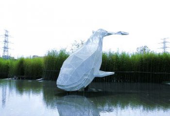 青岛精美的不锈钢鲸鱼雕塑
