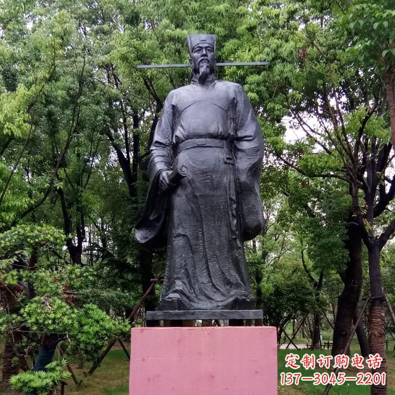 青岛铜雕陶渊明——传承古代文学精髓