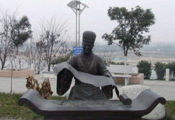 青岛蔡伦公园的发明家雕像