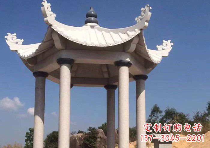 青岛大理石凉亭雕塑——传承古代工艺之精粹