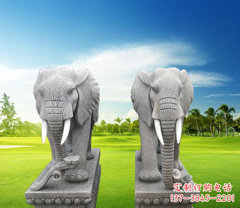 青岛精美大象雕塑,招财进宝