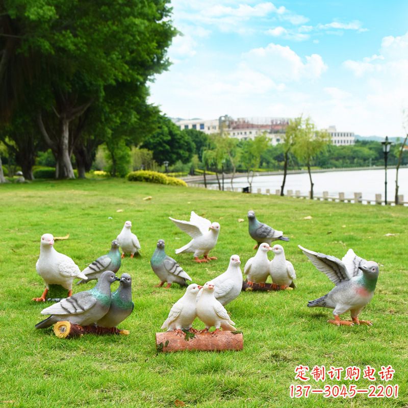 青岛大学和平鸽雕塑