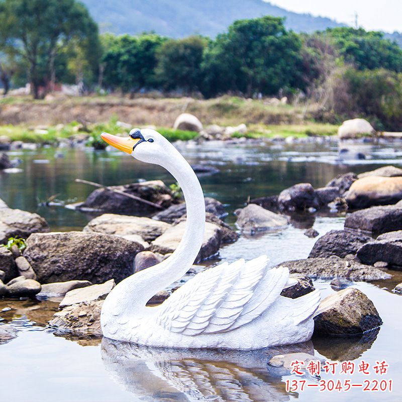 青岛臻选天鹅雕塑，给你绝美的家庭美学