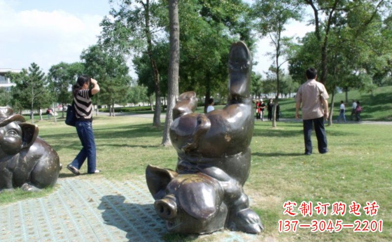 青岛产品名称中领雕塑铜质动物雕塑