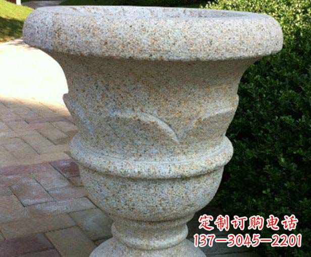 青岛大理石花盆石雕,为您的景观添色彩