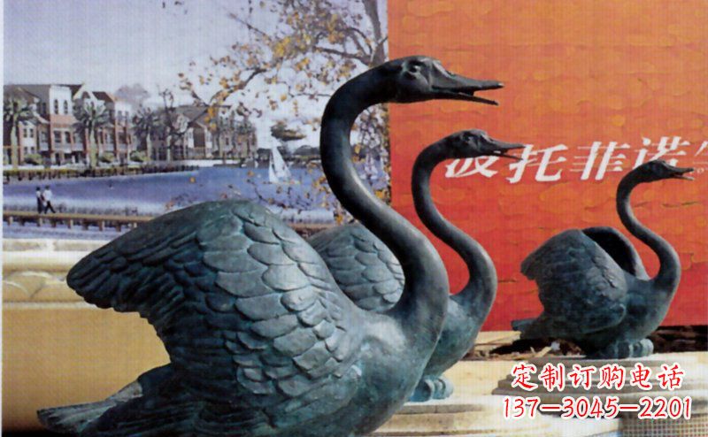 青岛优质青铜天鹅雕塑