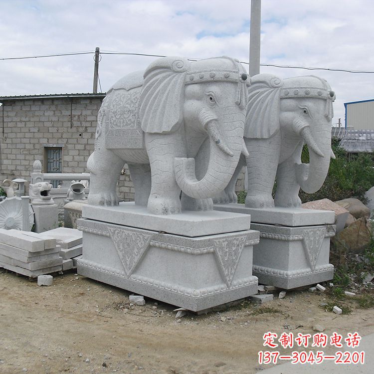 青岛古代大象石雕