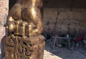 青岛廉政象征铜雕塑