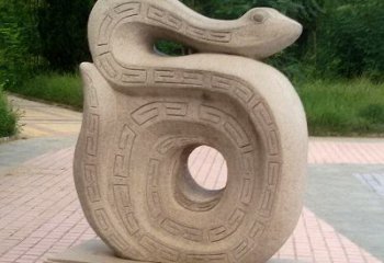 青岛砂岩动物蛇雕塑