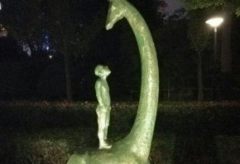 青岛壮观绝伦的长颈鹿雕塑