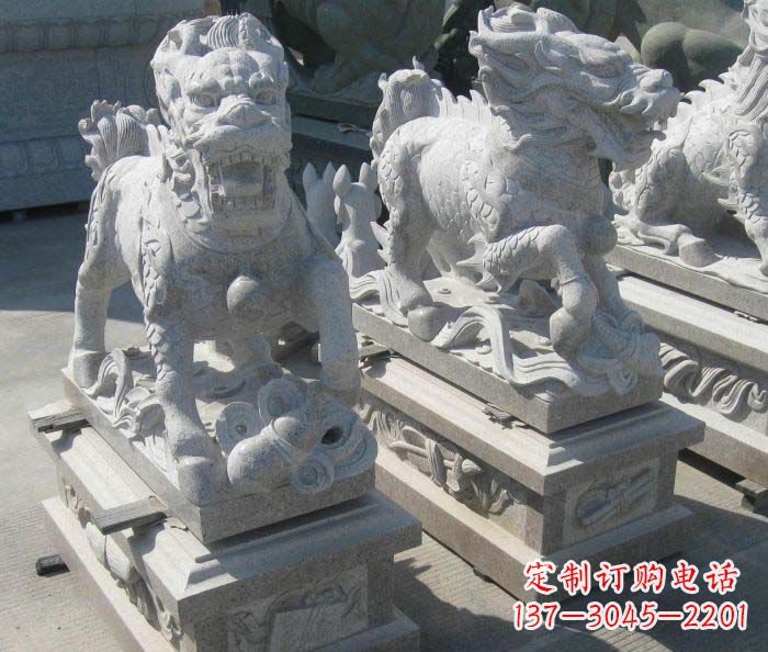 青岛优质古代神兽麒麟石雕