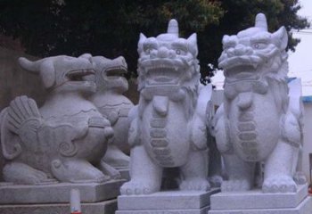 青岛古典独角兽石雕