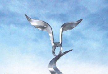 青岛中领雕塑出品：不锈钢海鸥雕塑