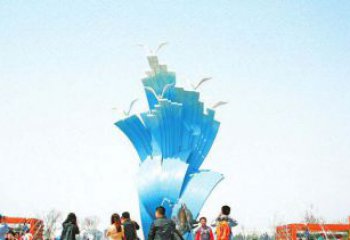 青岛光彩熠熠的海鸥雕塑