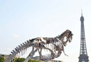 青岛精美不锈钢恐龙雕塑