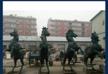 青岛中领雕塑推出的优雅动物铜雕飞马，以其出色…