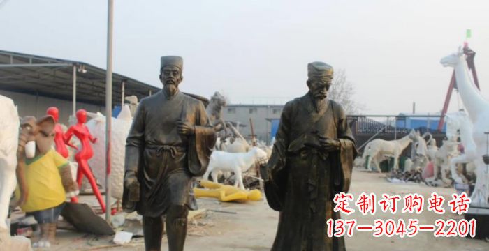 青岛复兴古艺，海归精品—李时珍铜雕