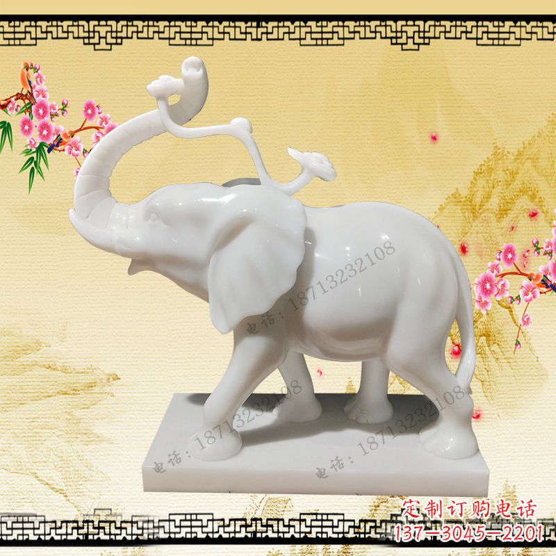 青岛缕空石大象雕塑是中领雕塑定制厂家为客户量…