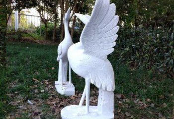 青岛艺术级典雅的丹顶鹤雕塑