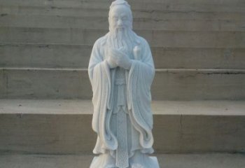 青岛汉白玉孔子石雕，雕刻传承千百年文明