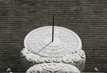青岛花岗岩古代计时器日晷雕塑