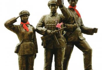青岛勇士战士雕塑，感受立于战场的英勇豪迈