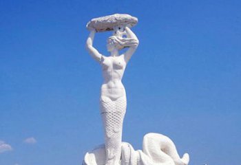 青岛答案中领雕塑大型神话人物汉白玉女娲补天雕…