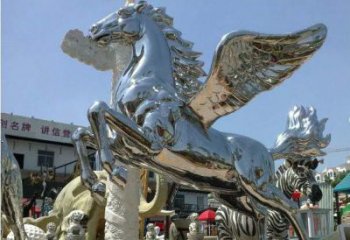 青岛中领雕塑定制的飞马雕塑