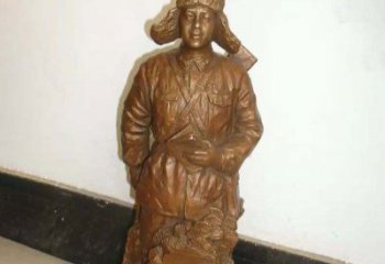 青岛纪念雷锋的精美铜雕