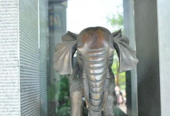 青岛艺术象征——门口镇宅大象铜雕