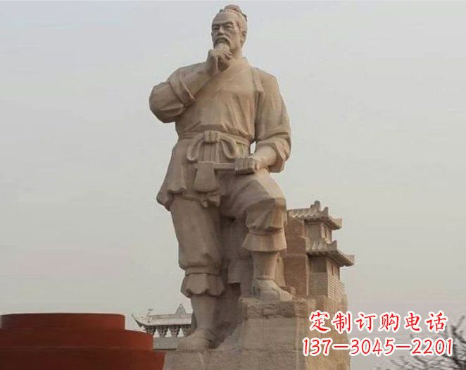 青岛石雕古代名人鲁班