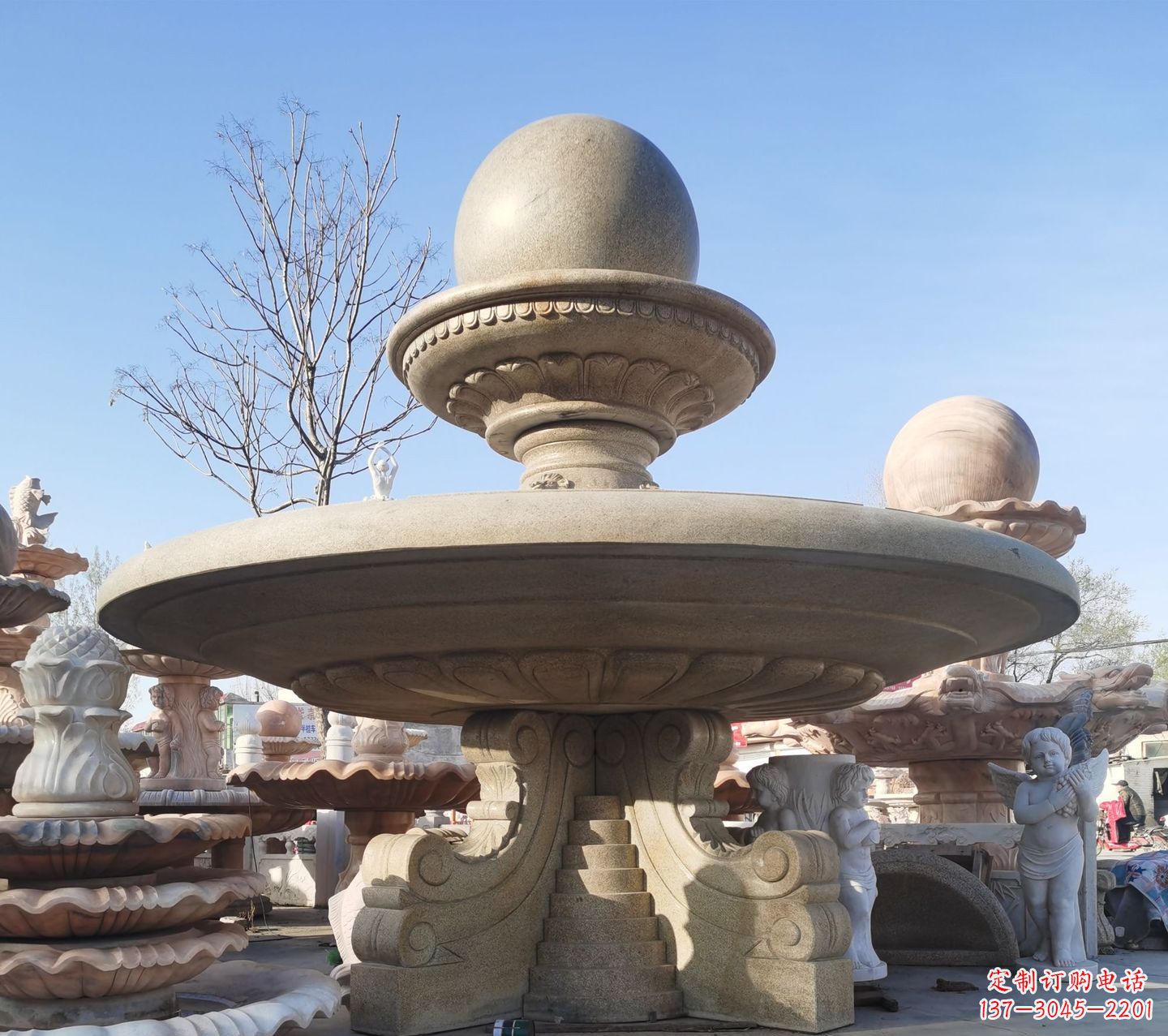 青岛松香玉大理石风水球