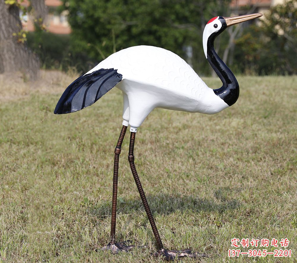 青岛庭院仙鹤雕塑