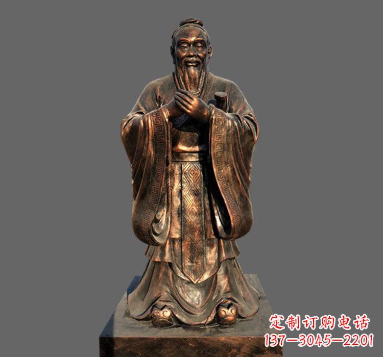 青岛铜雕古代名人孔子