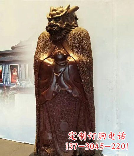 青岛铜雕兽首人身十二生肖