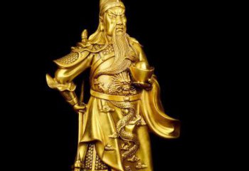 青岛关公铜雕，传承古典传统