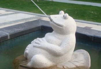 青岛无边界精致艺术——喷水青蛙石雕